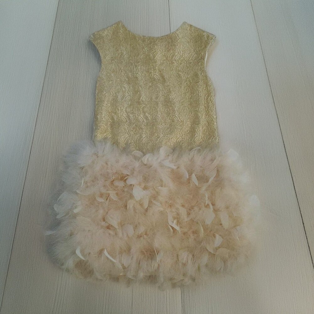 Chasing fireflies halabaloo feather party dress Size 6